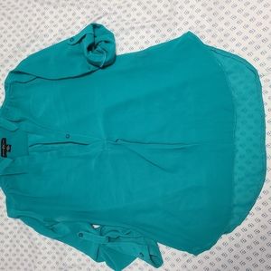 INC Turquoise Blouse size M